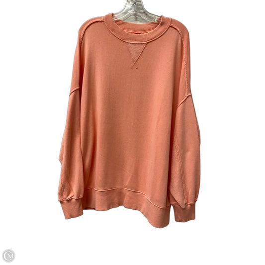 Sweatshirt Crewneck By Aerie In Coral, Size: M