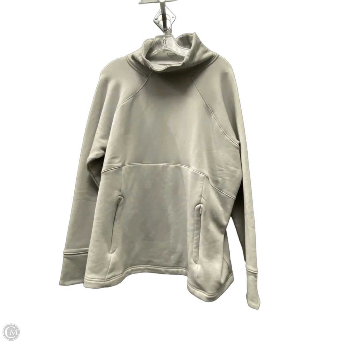 Athletic Jacket By Athleta In Grey, Size: 1x