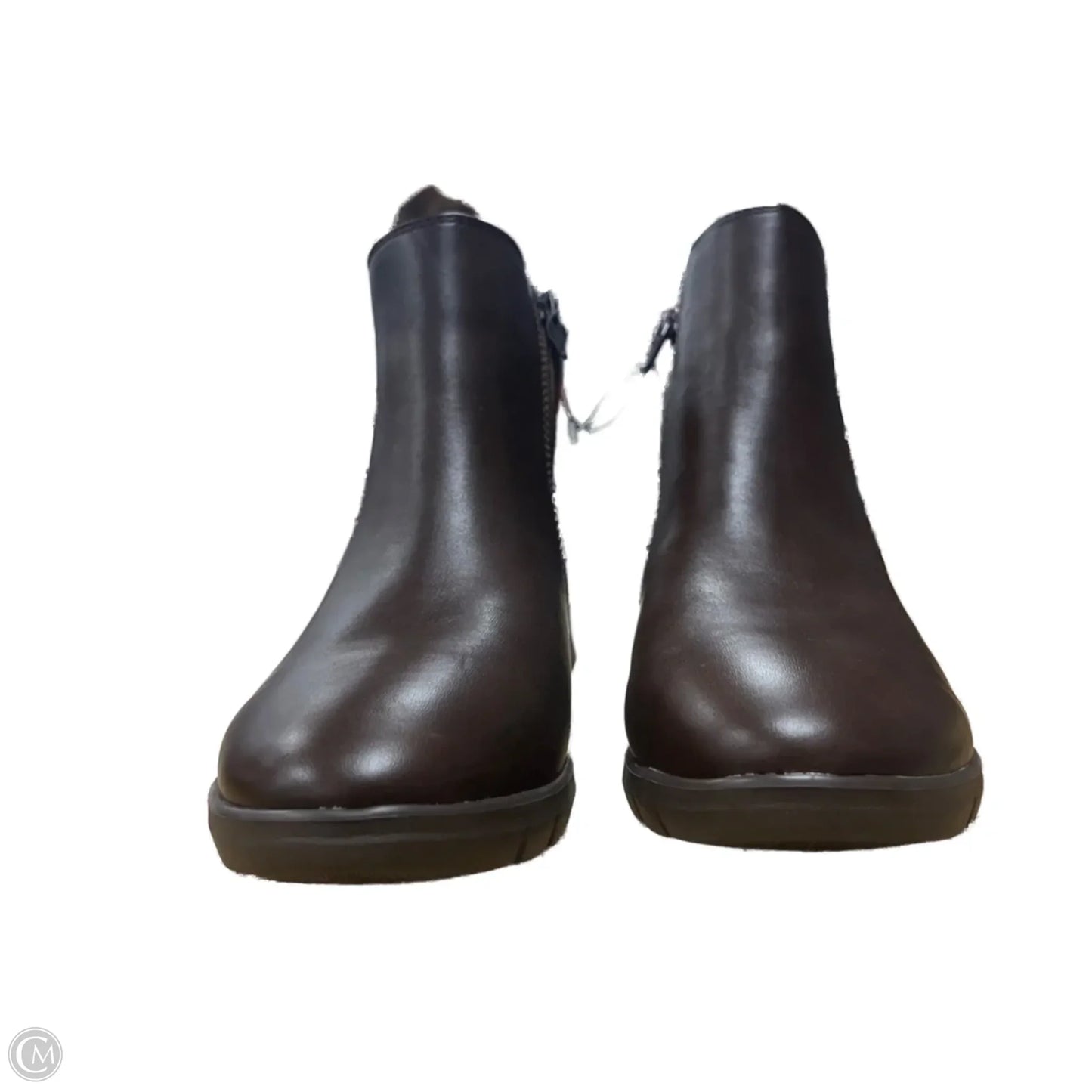 Boots Ankle Flats By cliffs In Brown, Size: 7.5
