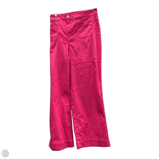 Jeans Wide Leg By Talbots In Pink, Size: 18