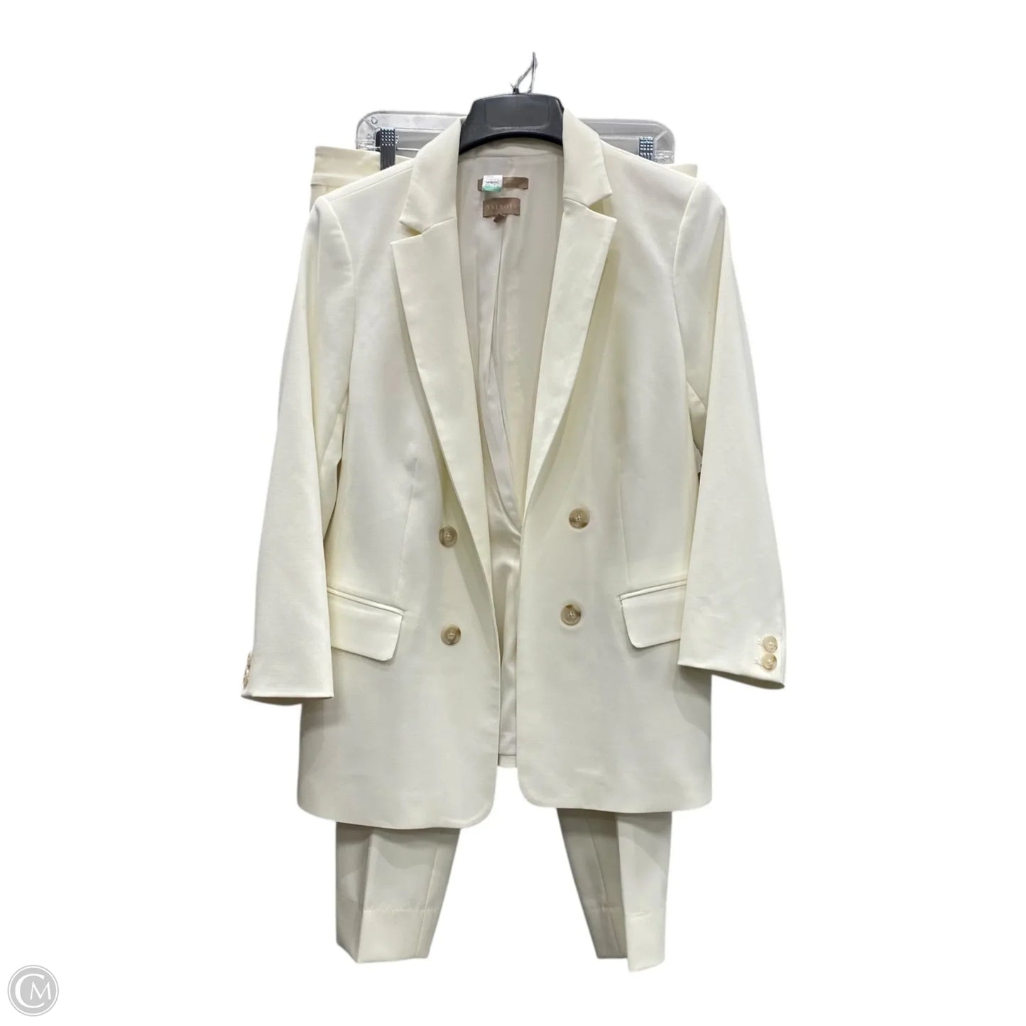 Pants Set 2pc By Talbots In Cream, Size: 16