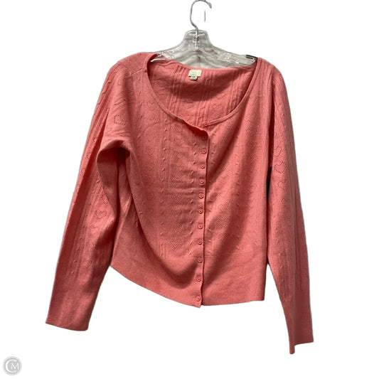 Cardigan By A New Day In Pink, Size: Xl