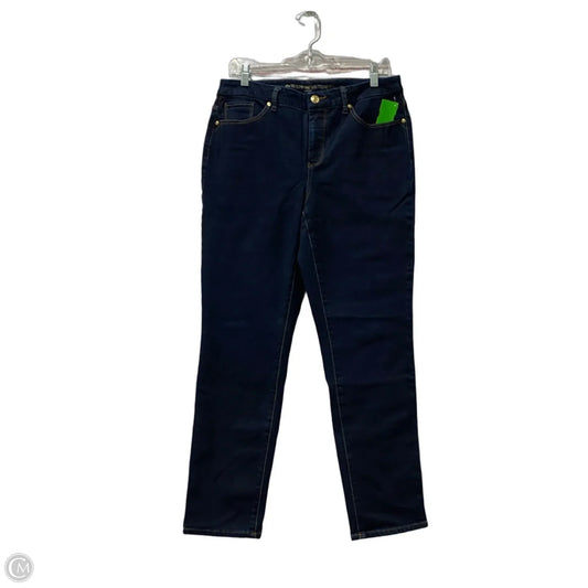 Jeans Straight By Chicos In Blue Denim, Size: 6