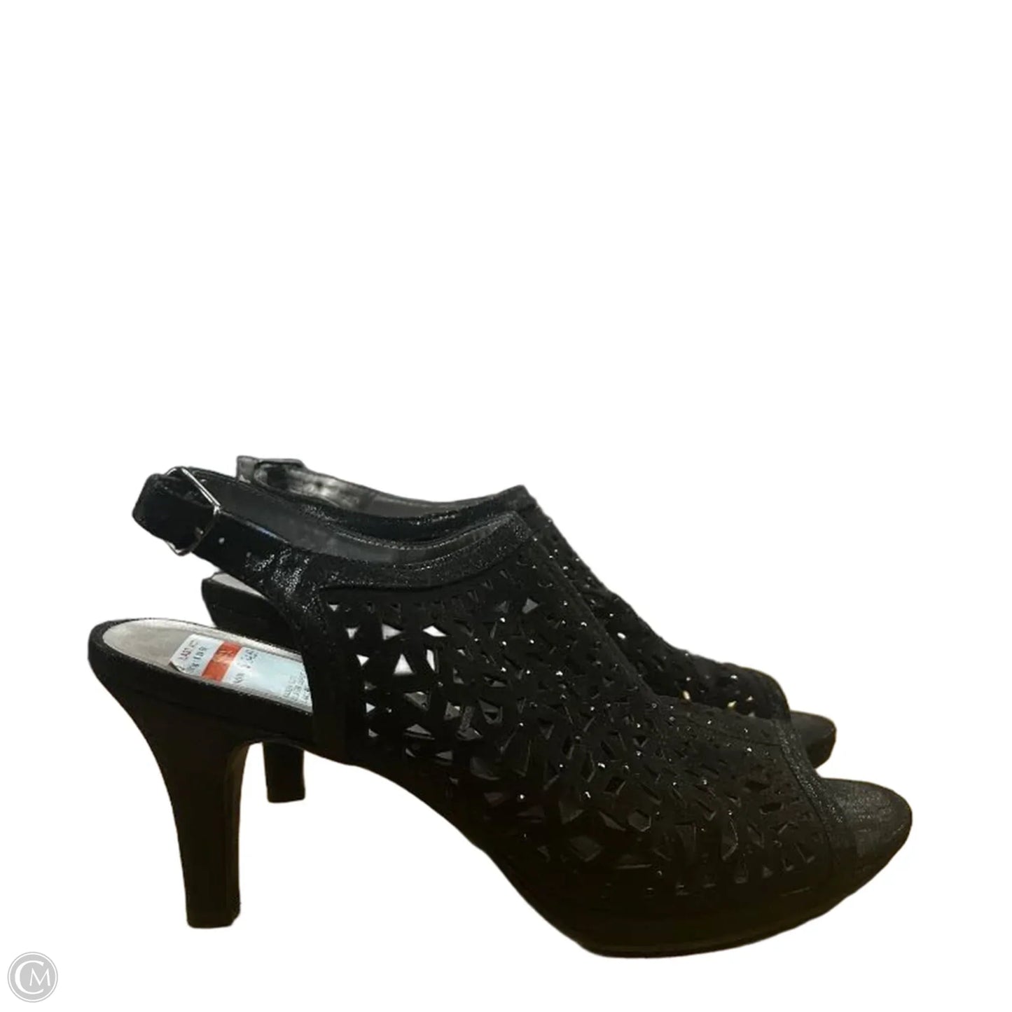 Sandals Heels Stiletto By Karen Scott In Black, Size: 8