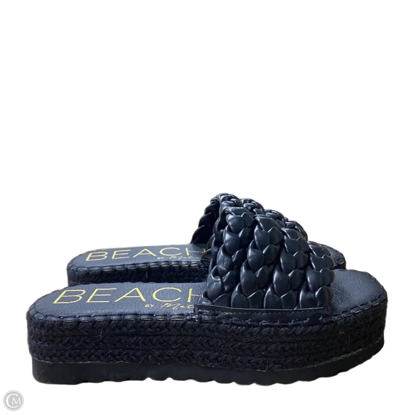 Sandals Heels Wedge By beach by Matisse In Black, Size: 6