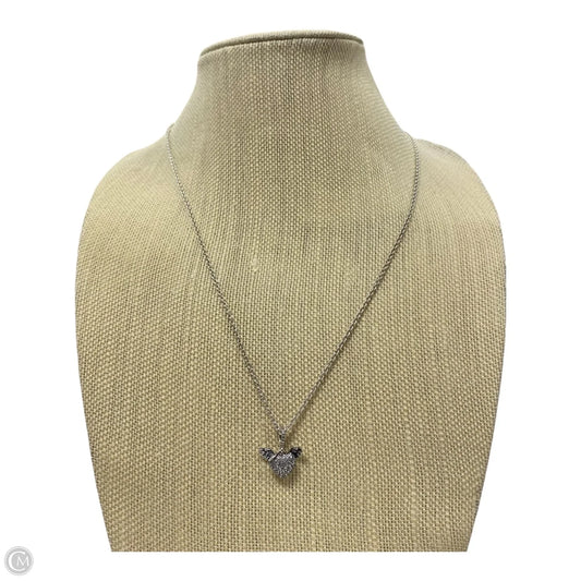 Necklace Sterling Silver By Pandora Pave heart angels wings