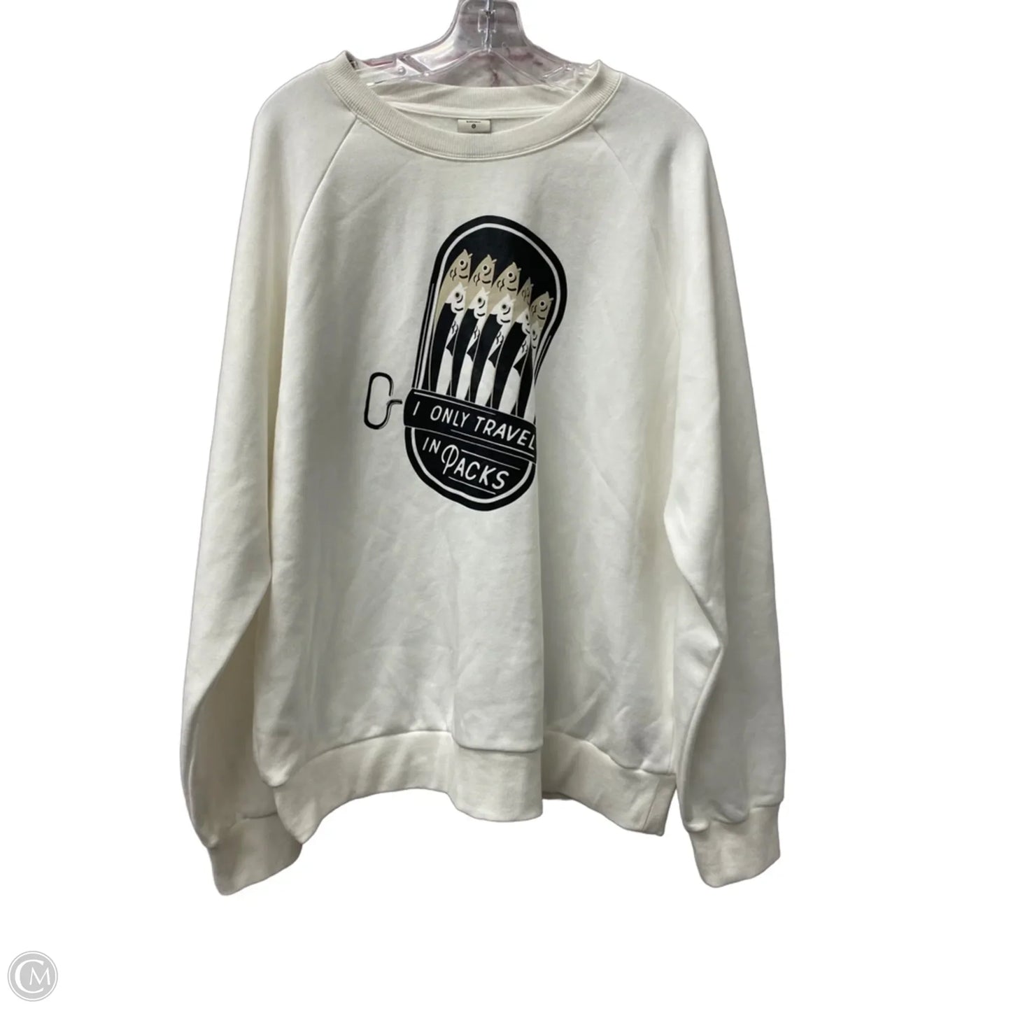 Sweatshirt Crewneck By Target In White, Size: Xl