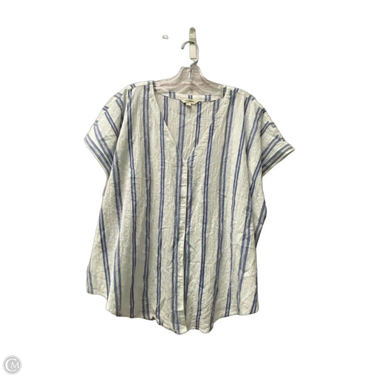 Top Short Sleeve By Lucky Brand In Blue, Size: Xl