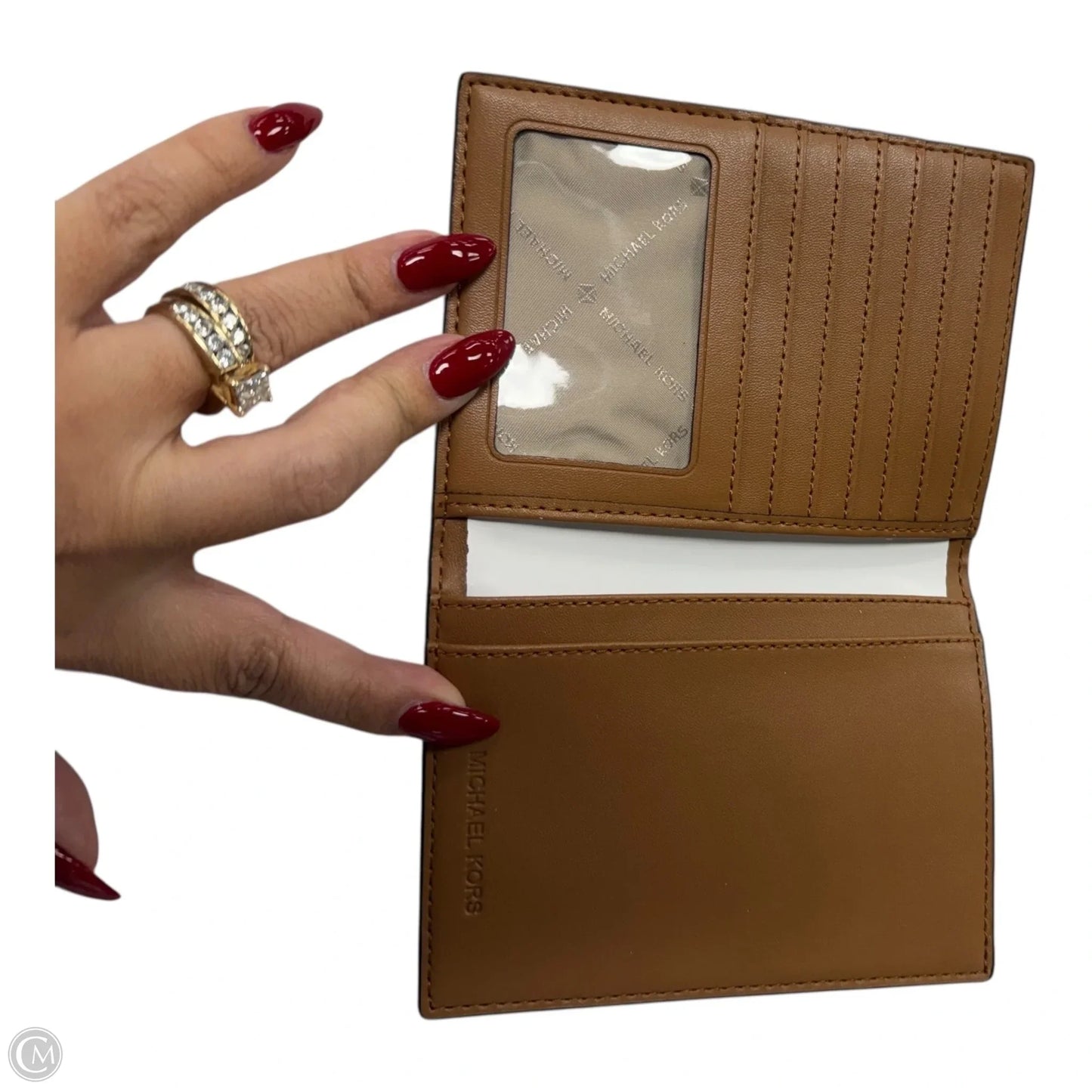 Wallet Designer By Michael Kors In Brown, Size:Small