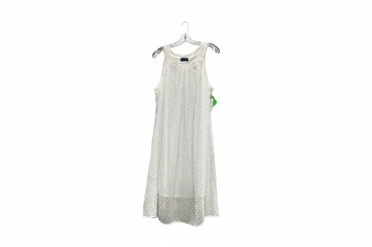 Dress Casual Midi By Lane Bryant In White, Size: 1x