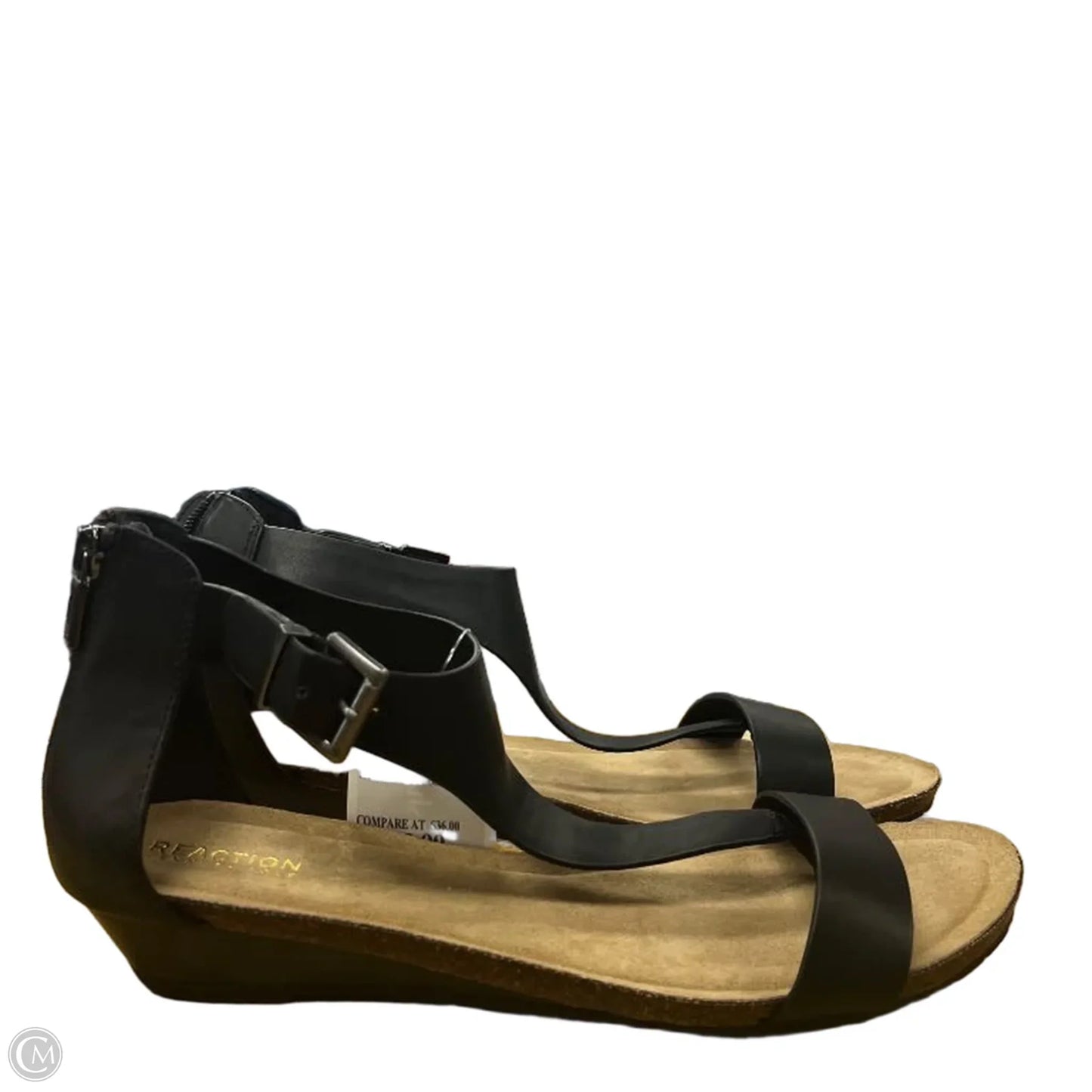 Sandals Flats By Kenneth Cole Reaction In Black, Size: 9.5