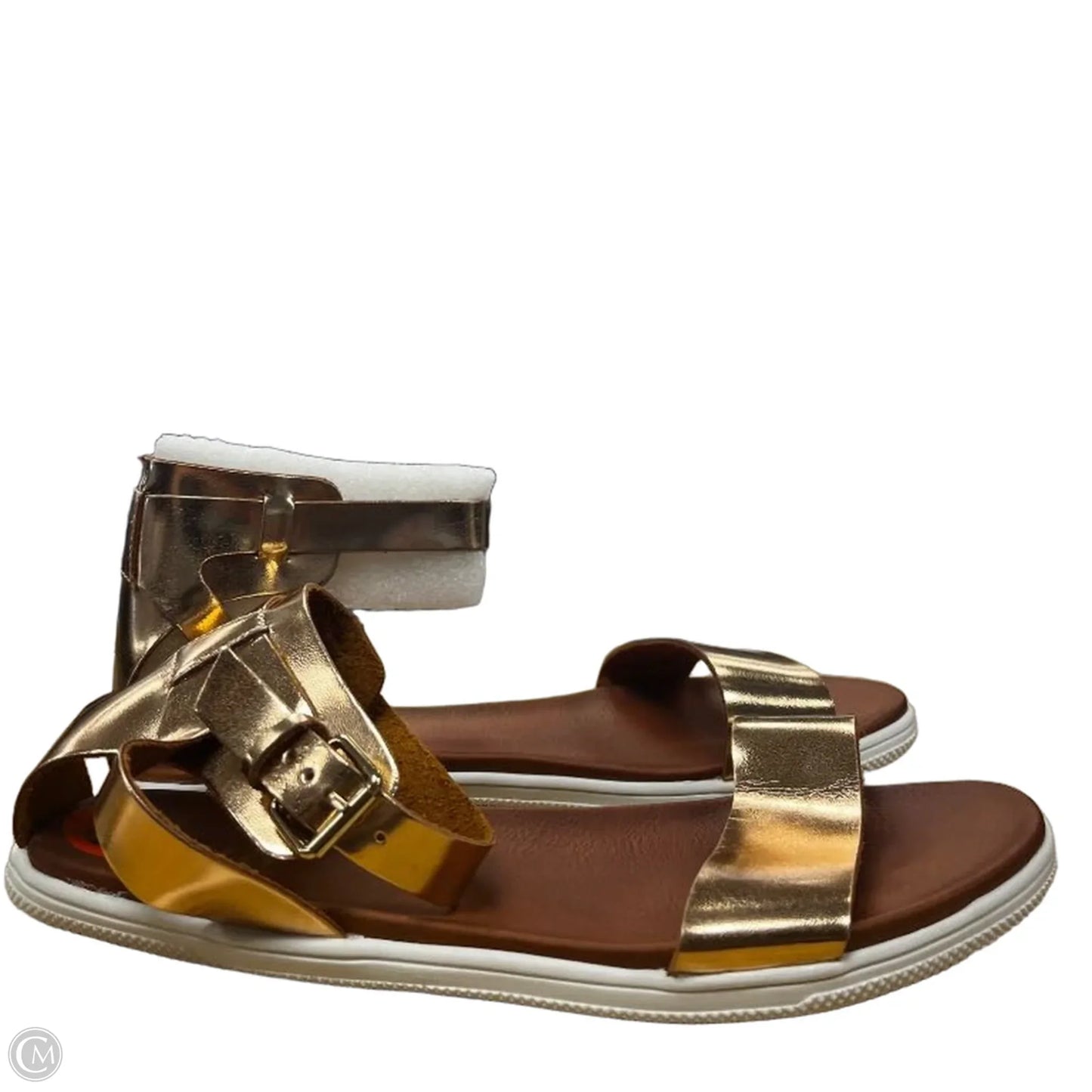 Sandals Flats By Mia In Gold, Size: 9.5