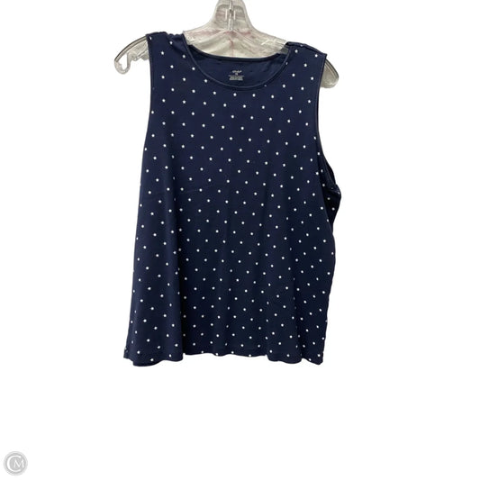 Top Sleeveless By Cj Banks In Blue, Size: 1x