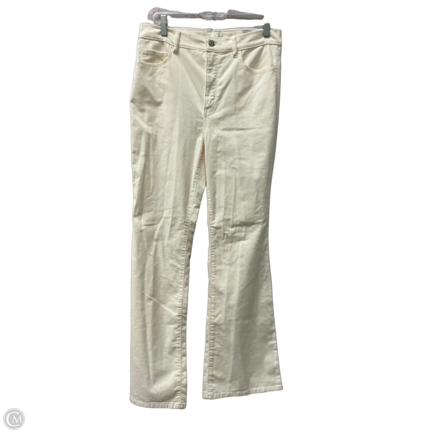 Pants Corduroy By Loft In Cream, Size: 8