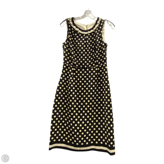 Dress Designer By Kate Spade In Black & Cream, Size: Xs