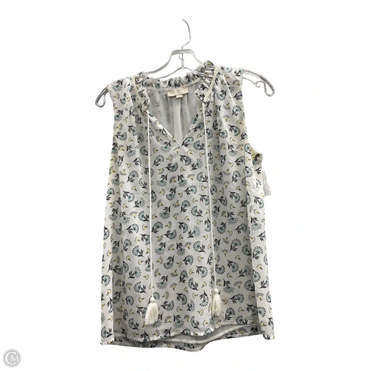Top Sleeveless By Loft In White, Size: Xs