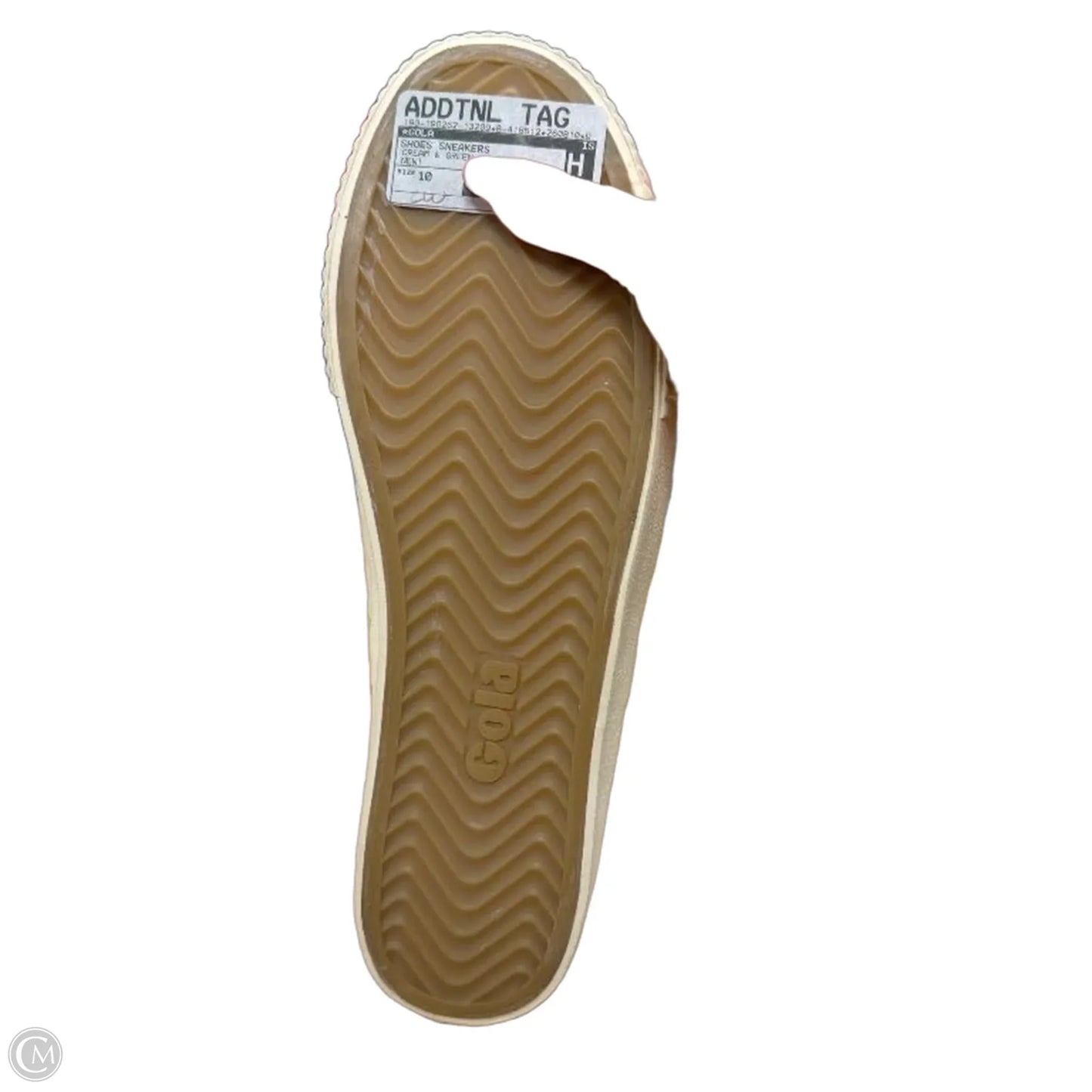 Shoes Sneakers By Gola In Cream & Green, Size: 10