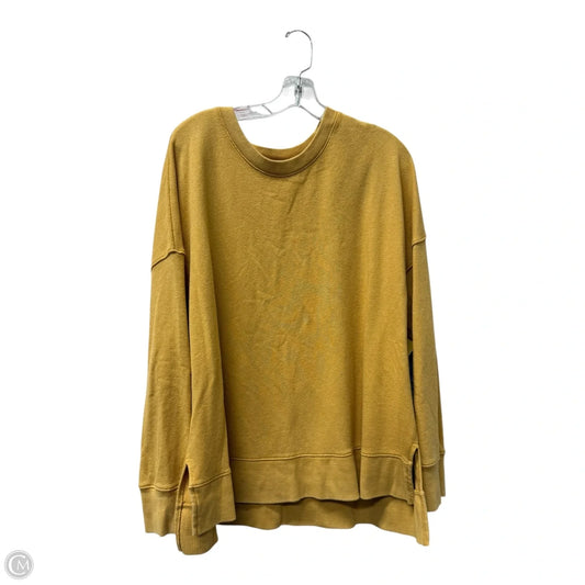 Top Long Sleeve By Time And Tru In Yellow, Size: 2x