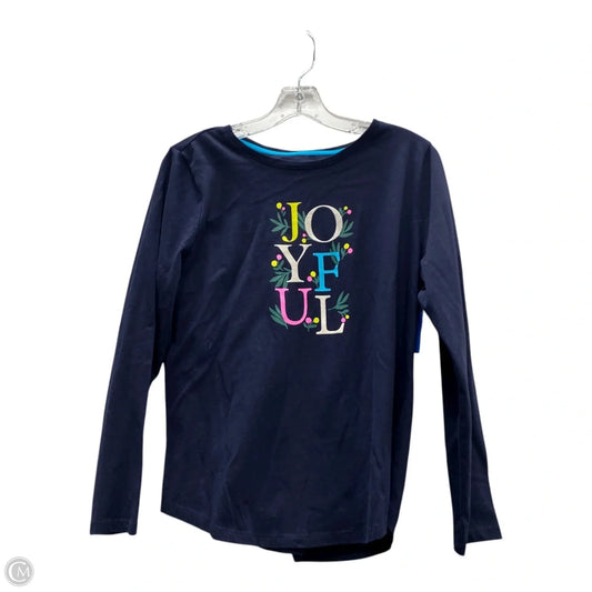 Top Long Sleeve By Talbots In Blue, Size: Mp