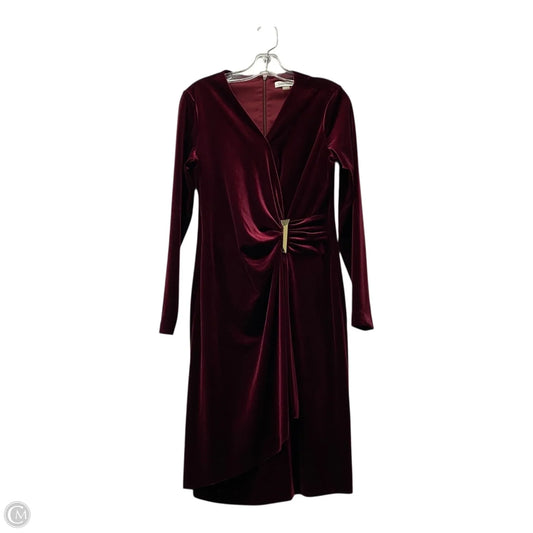 Dress Casual Short By Calvin Klein In Red, Size: 8