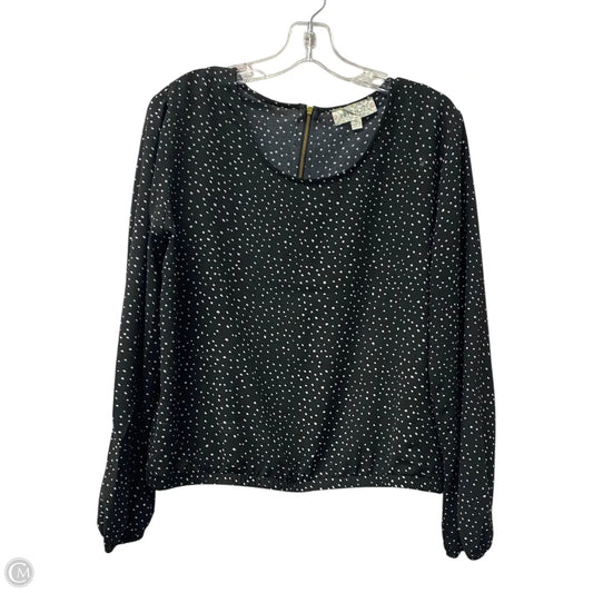 Top Long Sleeve By Hippie Rose In Black, Size: Xl