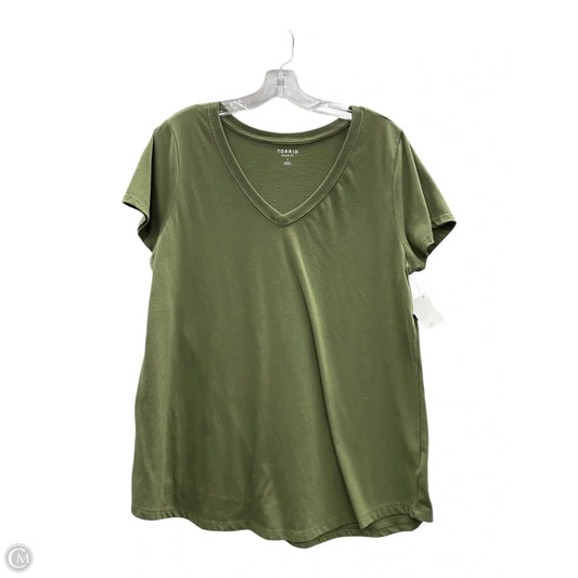 Top Short Sleeve Basic By Torrid In Green, Size: 1x