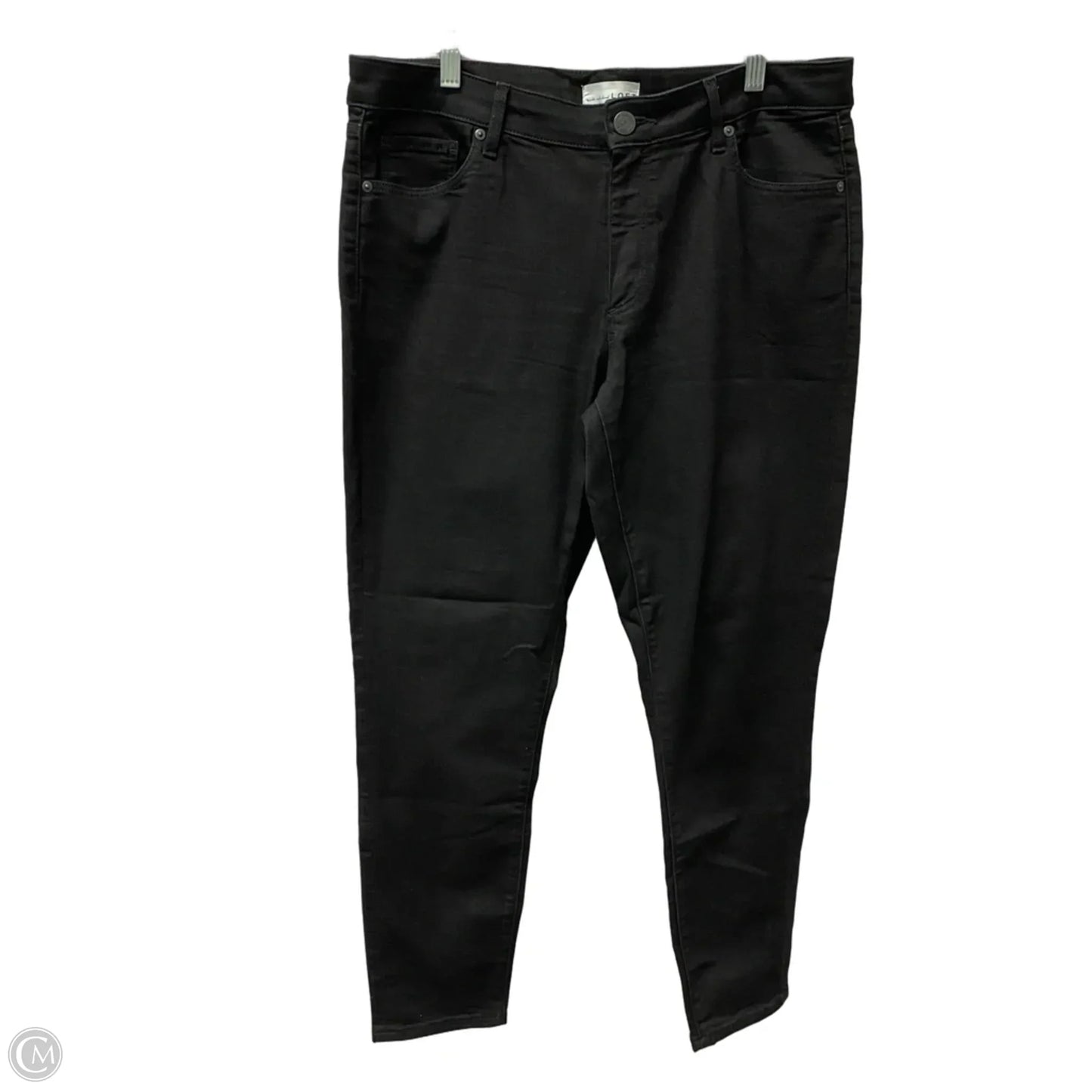 Jeans Straight By Loft In Black, Size: 14