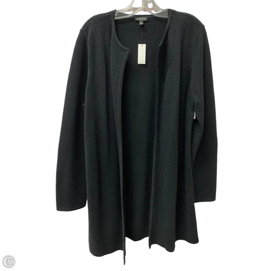 Sweater Cardigan By Talbots In Black, Size: L