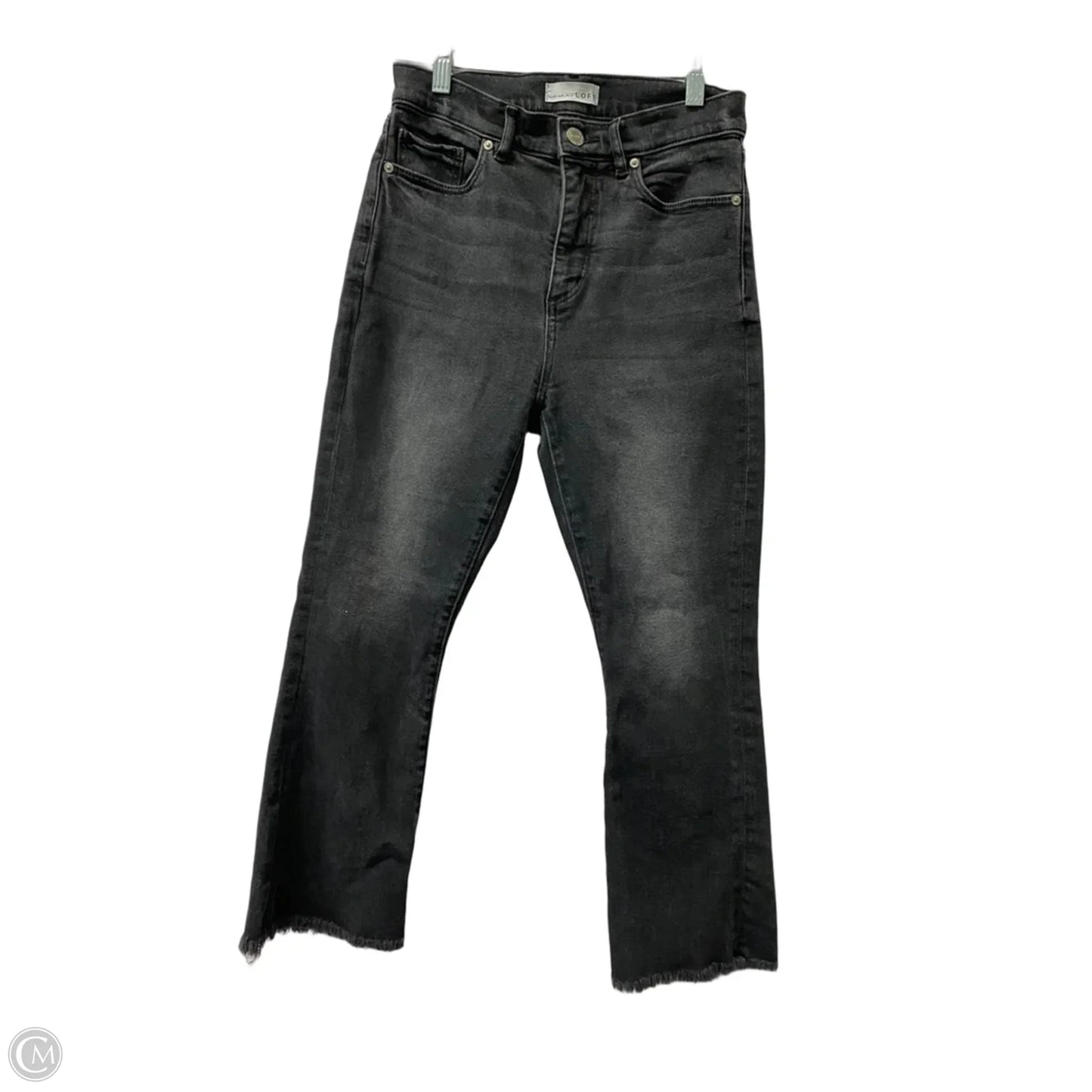 Jeans Cropped By Loft In Black, Size: 4
