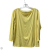 Top Long Sleeve Basic By Talbots In Yellow, Size: L