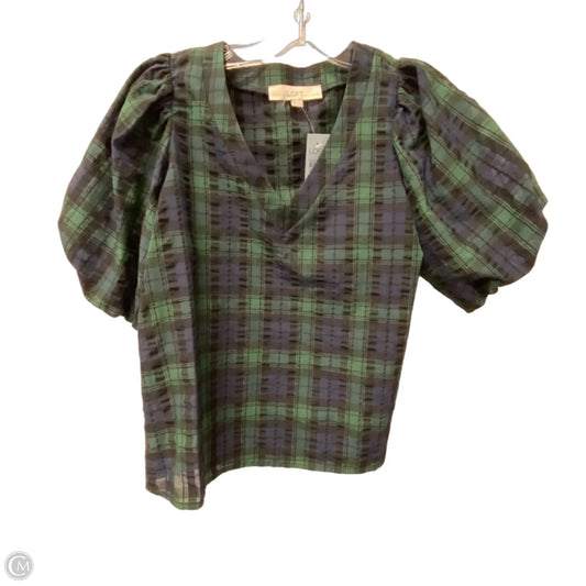 Top Short Sleeve By Loft In Green, Size: Xsp