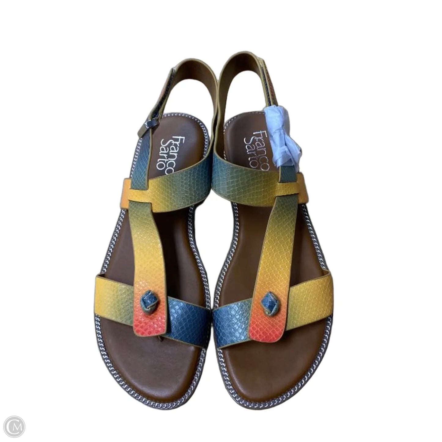 Sandals Flats By Franco Sarto In Yellow, Size: 7.5