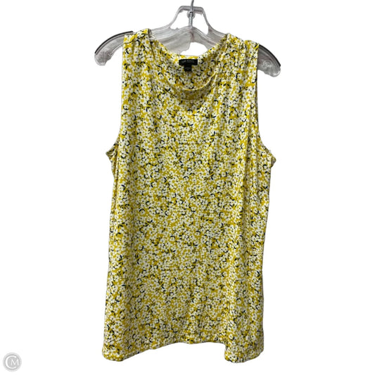 Top Sleeveless By J. Jill In Yellow, Size: Xl