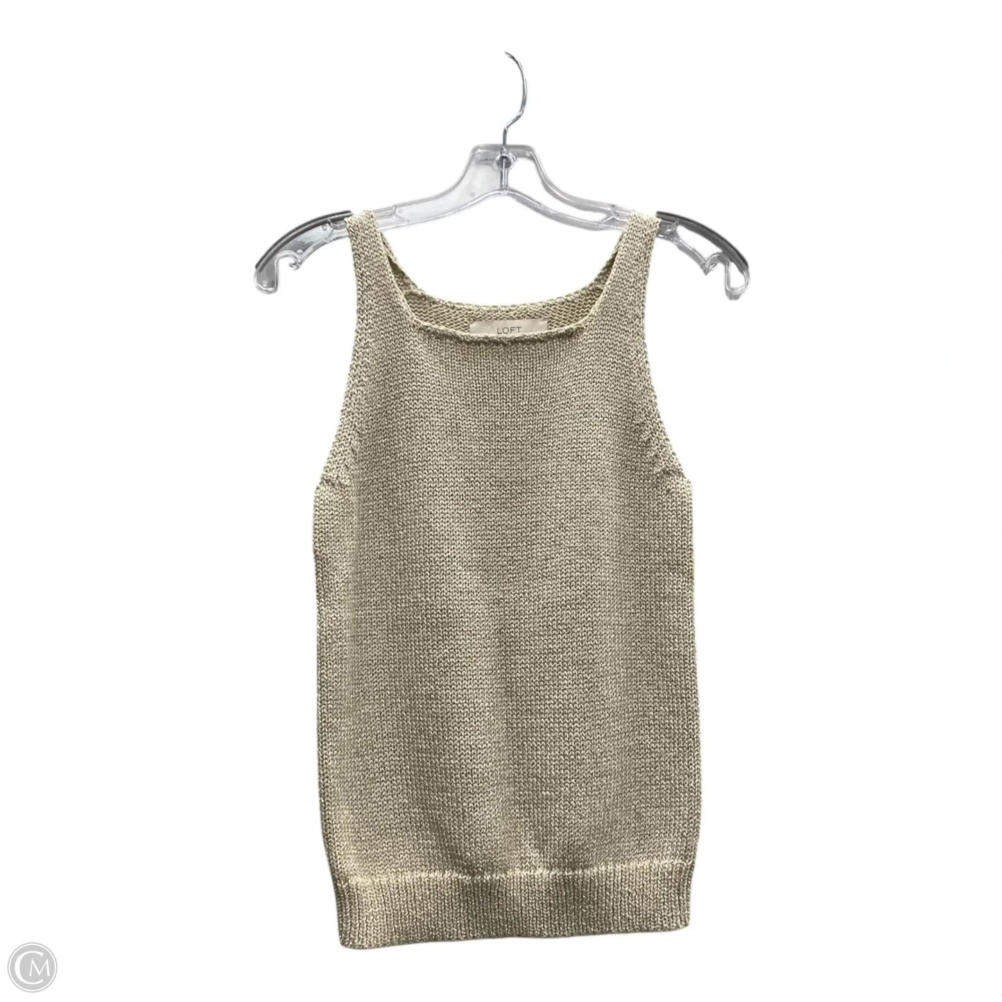 Top Sleeveless By Loft In Tan, Size: Xs