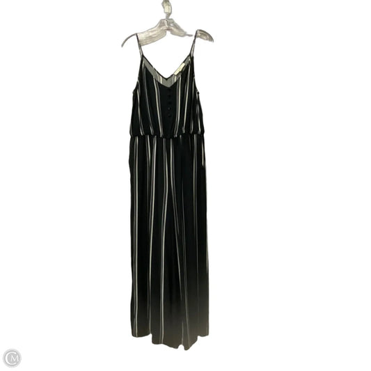 Jumpsuit By Loft In Black & White, Size: 8