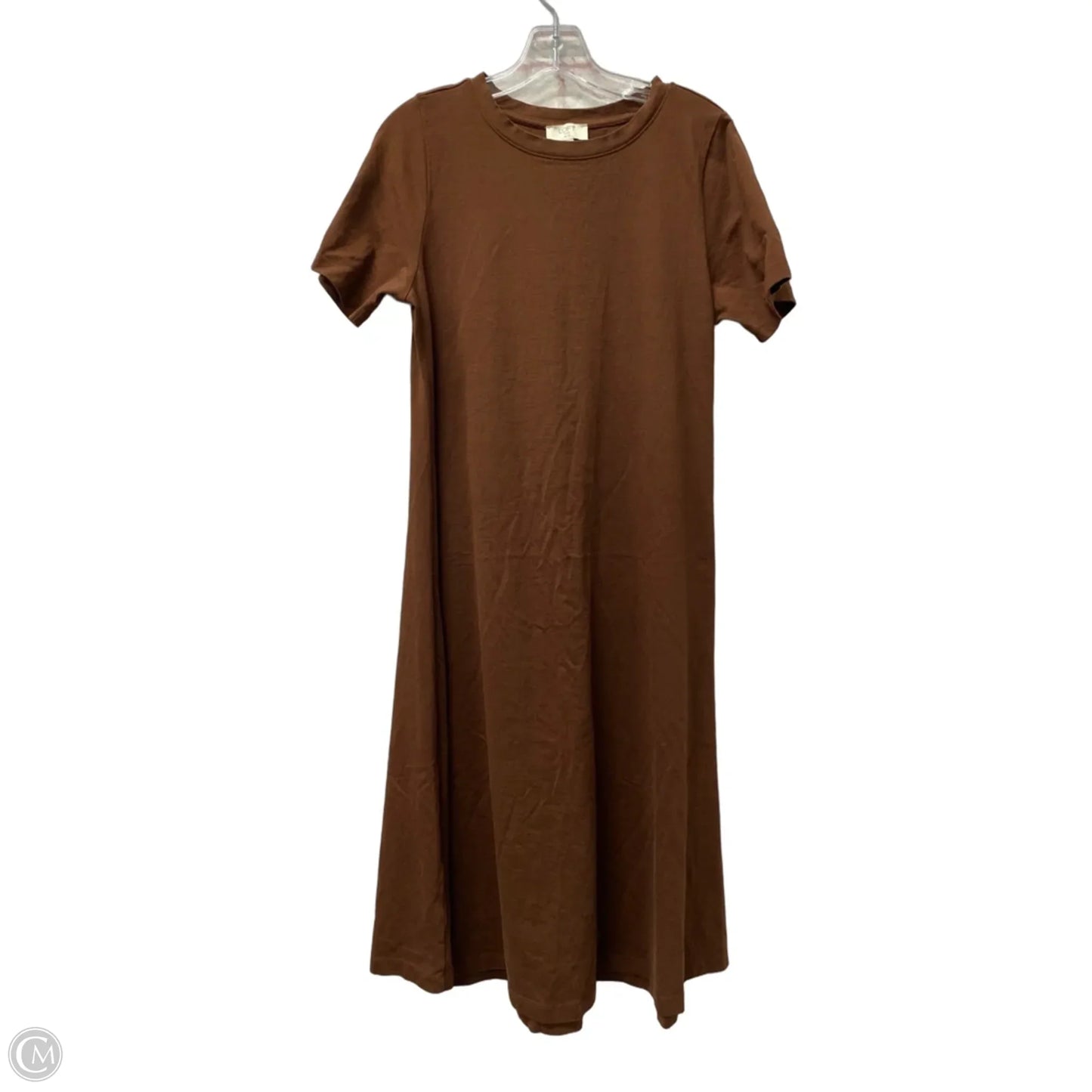 Dress Casual Midi By Loft In Brown, Size: 12p