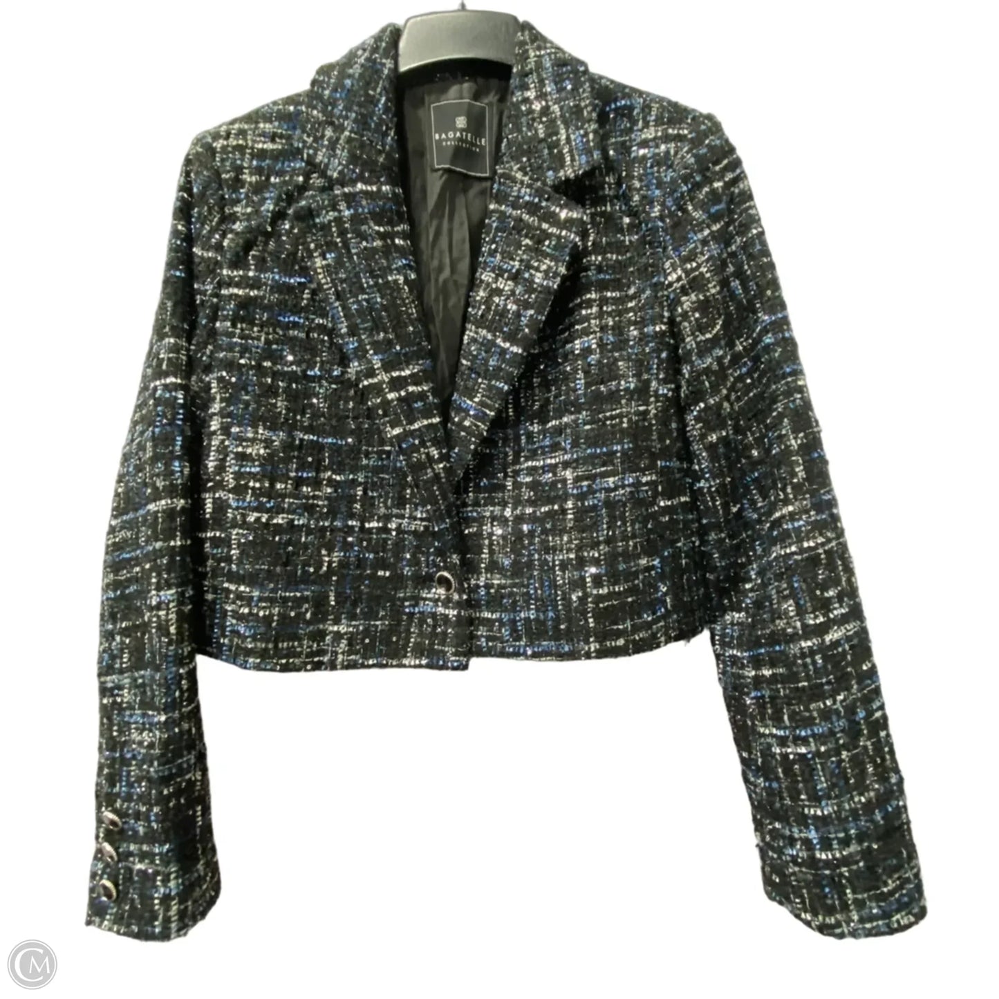 Blazer By Bagatelle In Black & Blue, Size: L