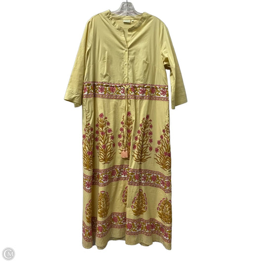 Dress Casual Midi By Spartina In Yellow, Size: M