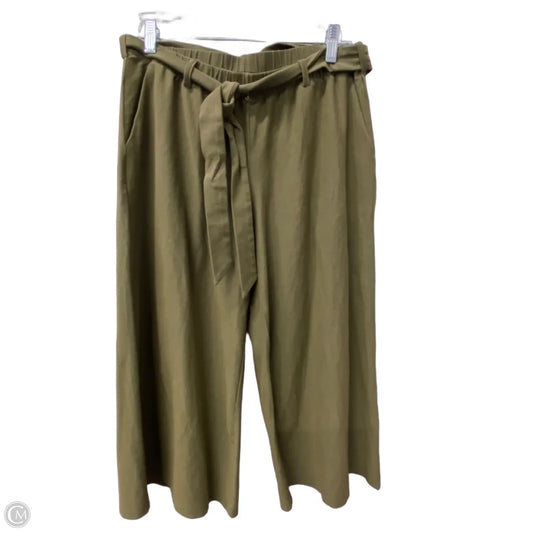 Capris By Eileen Fisher In Green, Size: 4
