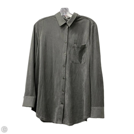 Top Long Sleeve By Chicos In Green, Size: M