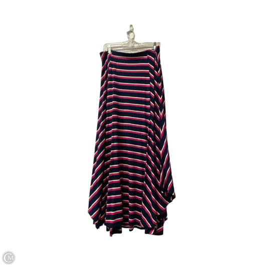 Skirt Maxi By Chicos In Blue & Pink, Size: M