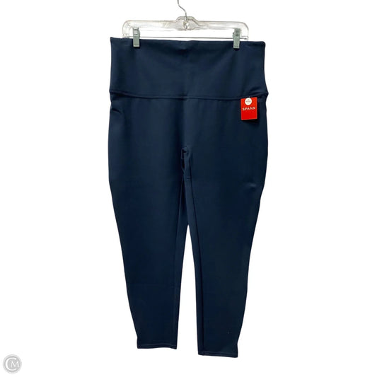 Athletic Leggings By Spanx In Blue, Size: 1x
