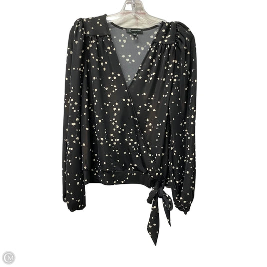 Top Short Sleeve By Inc In Black, Size: L