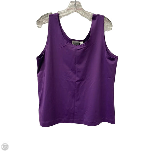 Tank Top By Chicos In Purple, Size: Xl