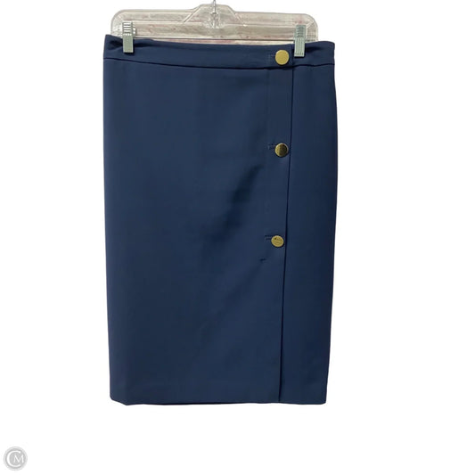Skirt Midi By Ann Taylor In Blue, Size: 16