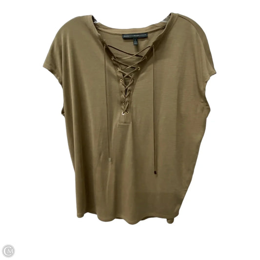 Top Short Sleeve By White House Black Market In Brown, Size: S