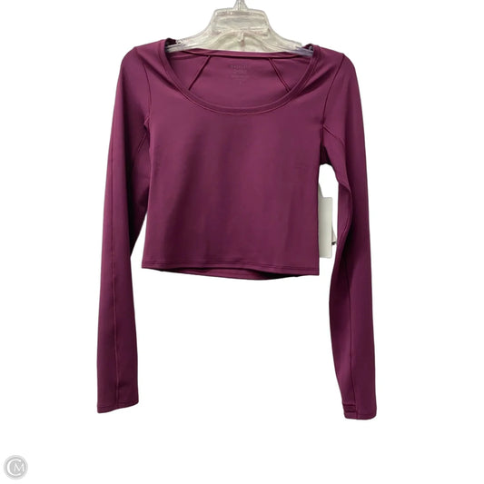 Athletic Top Long Sleeve Crewneck By Athleta In Purple, Size: Sp