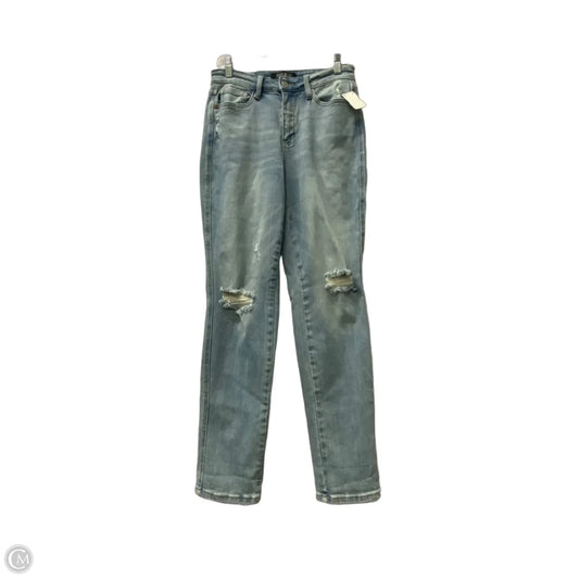 Jeans Straight By Judy Blue In Blue Denim, Size: 4
