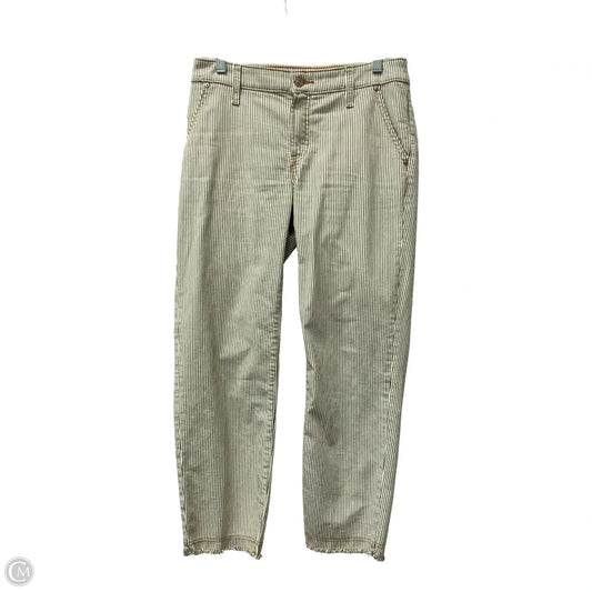Jeans Straight By Chicos In Green & White, Size: 2