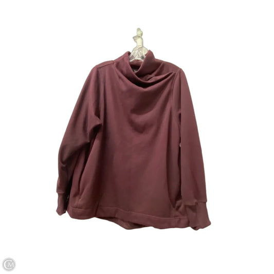 Athletic Sweatshirt Collar By Athleta In Maroon, Size: 1x